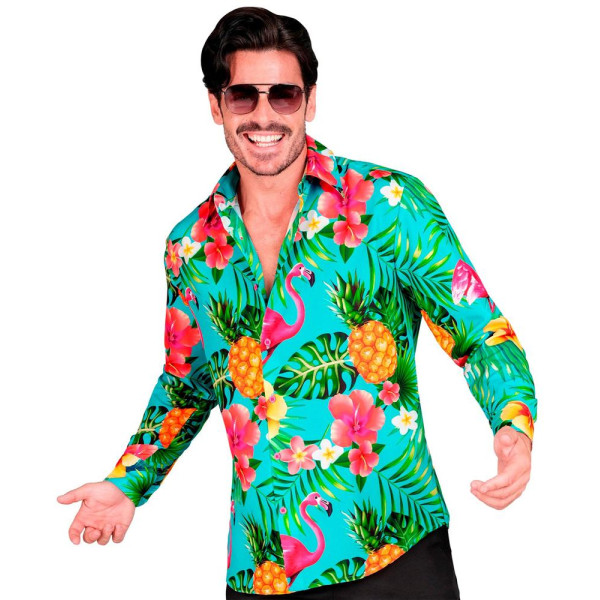 Camisa de Flamenco Neón para Adulto