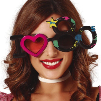 Gafas de I Love the 80´s para Adulto