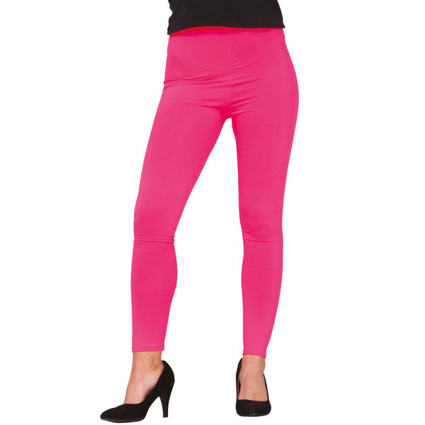 Leggings de color Rosa Neón para Adulto