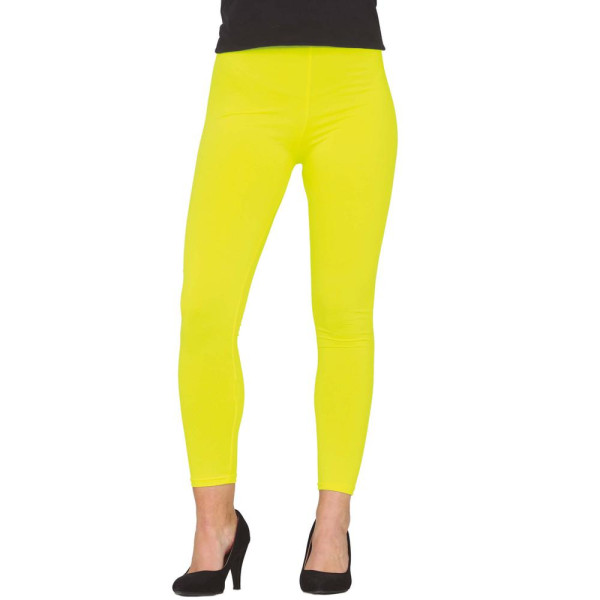 Leggings de color Amarillo Neón para Adulto