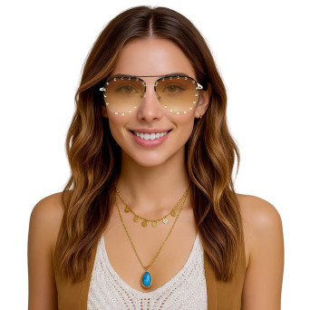 Gafas de Aviador con Remaches para Adulto