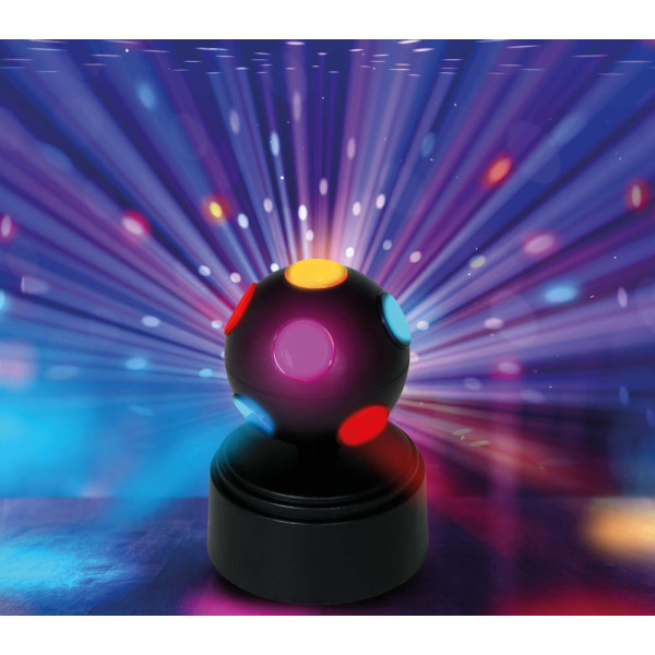 Bola de Discoteca de 9 x 9 x 12 Centímetros con LED´s Multicolor