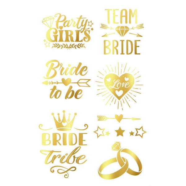 Tatuaje de Bride de color Oro
