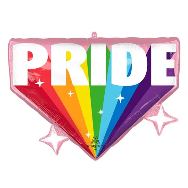 Globo Foil de Explosión Pride LGTB de 66 x 55 Centímetros