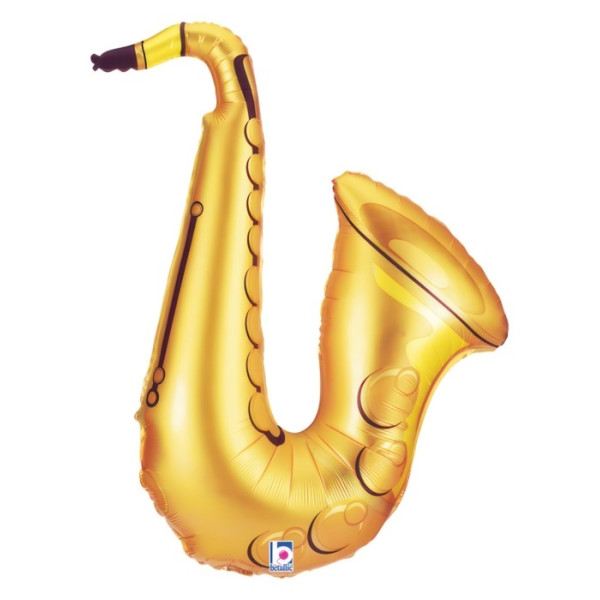 Globo Foil de Saxofón de 78 x 75 Centímetros