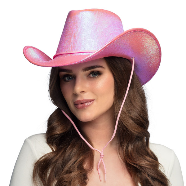 Sombrero de Vaquero de color Rosa Perla para Adulto