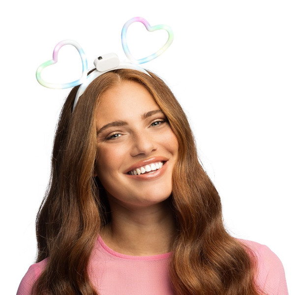 Diadema de Corazón con LED´s para Adulto