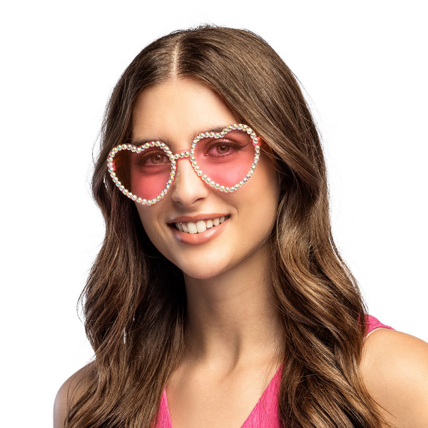 Gafas de Corazón Diamante para Adulto