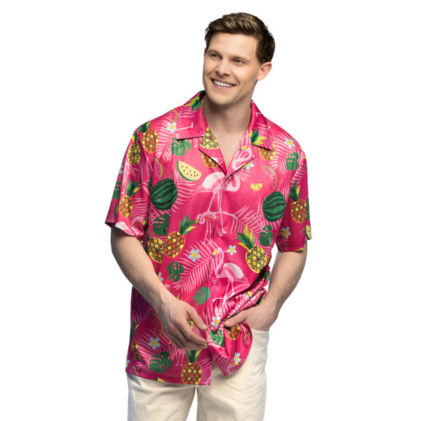 Camisa de Flamenco de color Rosa para Adulto