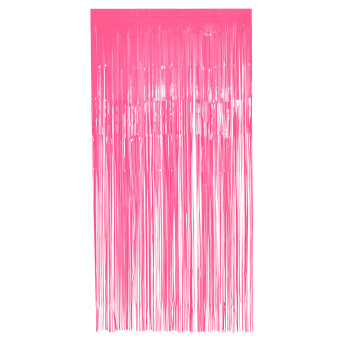 Cortina de color Rosa Neón de 200 x 100 Centímetros