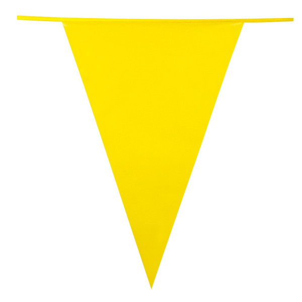 Guirnalda de Banderines de color Amarillo de 10 Metros
