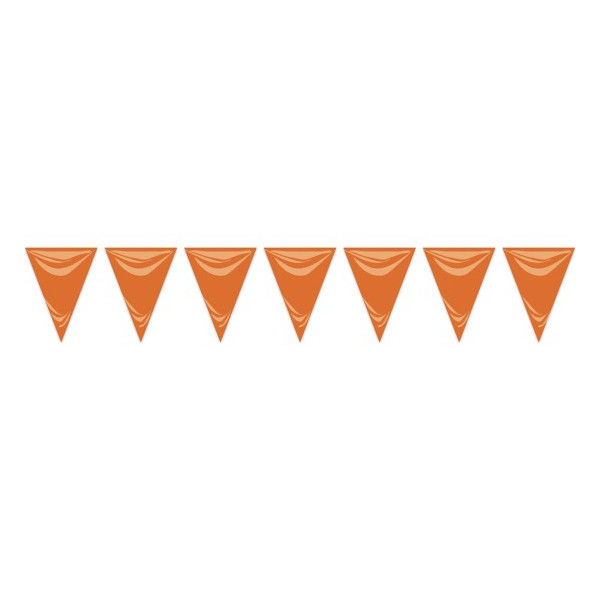 Guirnalda de Banderines de color Naranja de 25 Metros