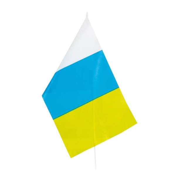 Bandera de Canarias de 20 x 30 Centímetros con Palo