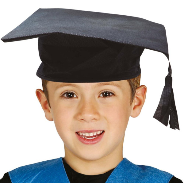 Birrete de Estudiante de color Negro Infantil