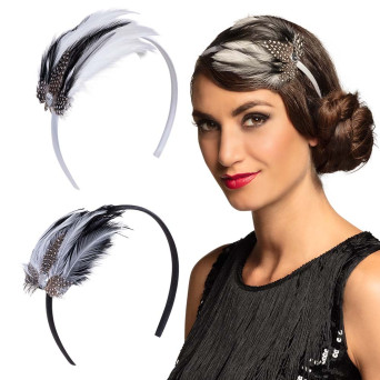 Diadema de Plumas Varios Colores para Adulto