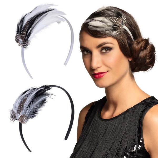 Diadema de Plumas Varios Colores para Adulto