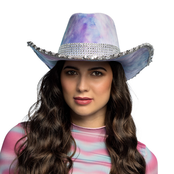 Sombrero de Vaquero Darling de color Púrpura para Adulto