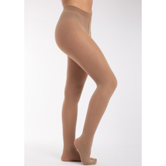 Medias Profesionales Micro Básicas Suaves de color Marrón con Pie para Ballet y Danza de Intermezzo para Adulto