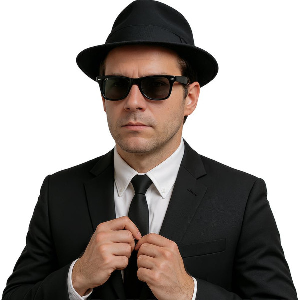 Gafas de Estrella de Blues para Adulto
