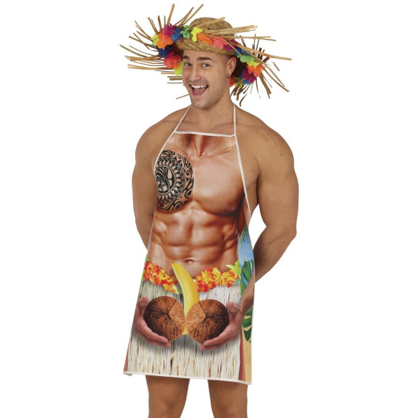 Delantal de Hawaiano para Adulto