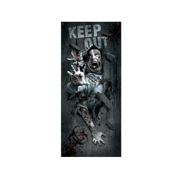 Cubrepuerta de Ataque Zombie de 80 x 180 Centímetros
