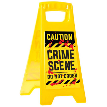 Cartel de Caution Crime Scene de 31 x 3,5 x 53 Centímetros