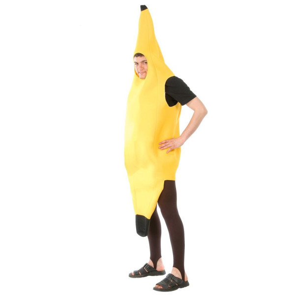 Disfraz de Plátano de color Amarillo para Adulto