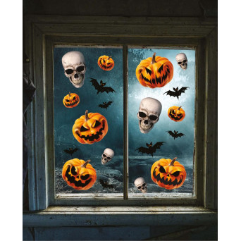 Pegatina de Halloween 19 Unidades para Ventana