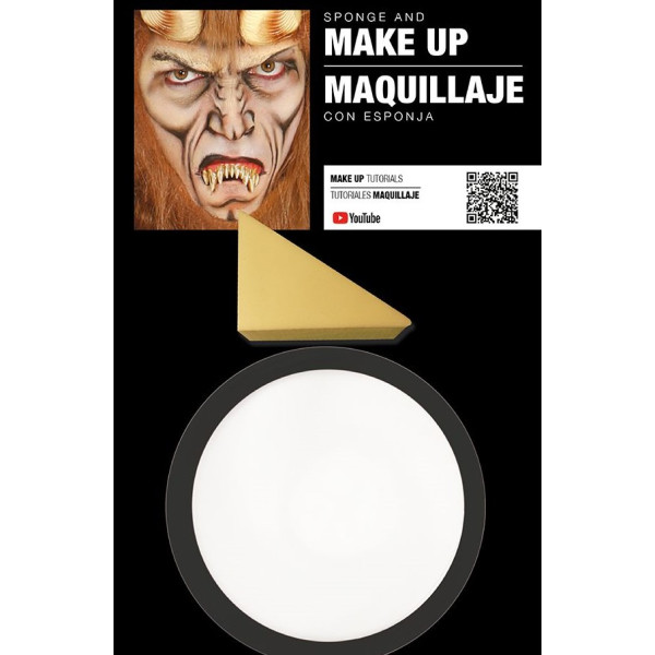 Maquillaje al Agua de 9 Gramos Varios Colores con Esponja
