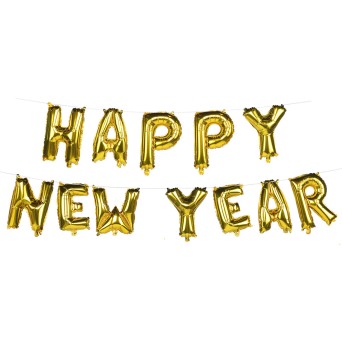 Guirnalda de Globos Foil de Happy New Year de 8 Metros