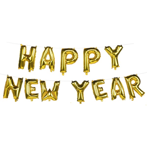 Guirnalda de Globos Foil de Happy New Year de 8 Metros