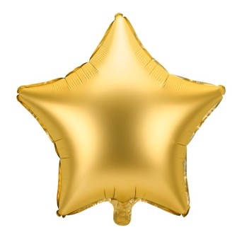 Globo Foil de Estrella de 48 Centímetros de color Oro