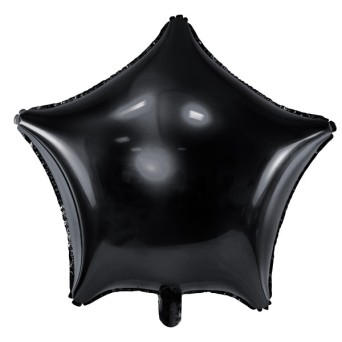 Globo Foil de Estrella de 48 Centímetros de color Negro Metálico