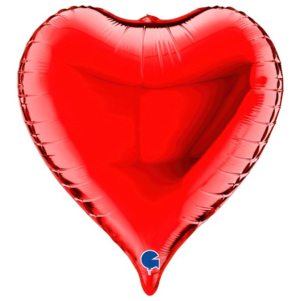 Globo Foil de Corazón 3D de 58 Centímetros de color Rojo