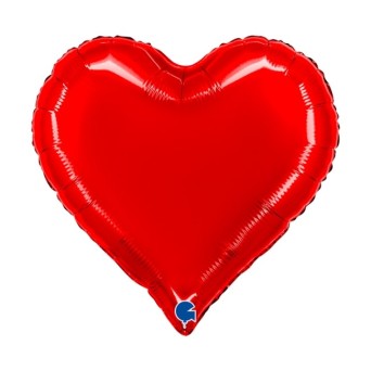 Globo Foil de Corazón Dulce de 46 Centímetros de color Rojo