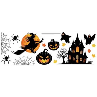 Silueta Adhesiva de Halloween