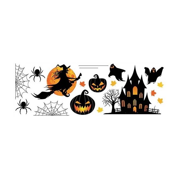 Silueta Adhesiva de Halloween