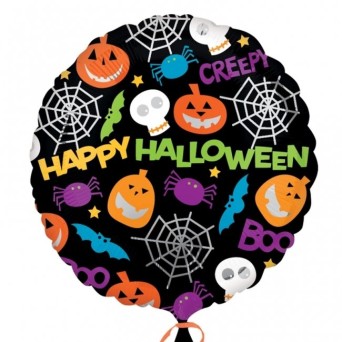 Globo Foil de Happy Halloween de 45 Centímetros