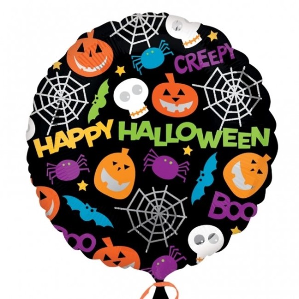Globo Foil de Happy Halloween de 45 Centímetros