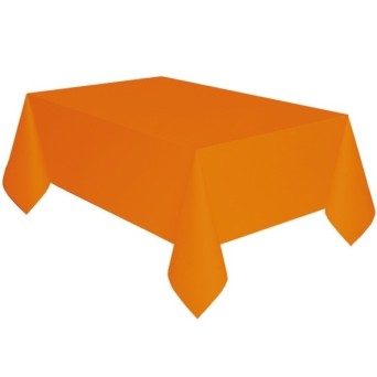Mantel de color Naranja Calabaza de 137 x 274 Centímetros