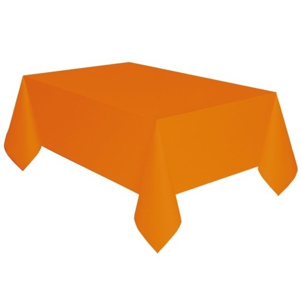 Mantel de color Naranja Calabaza de 137 x 274 Centímetros