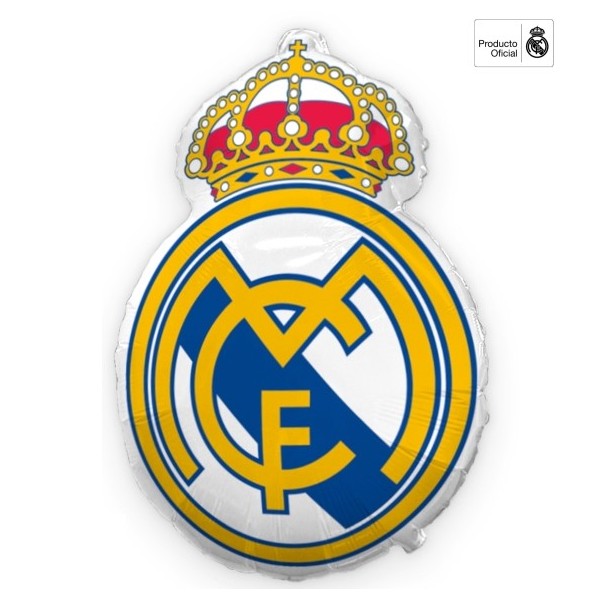 Globo Foil de Escudo del Real Madrid de 80 x 60 Centímetros