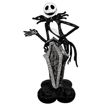 Globo Airloonz de Esqueleto Jack Skellington de 76 x 162 Centímetros