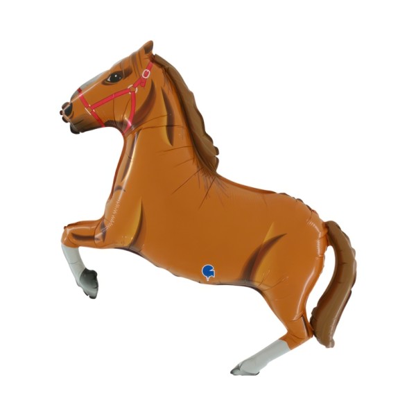 Globo Foil de Caballo de color Marrón de 86 Centímetros