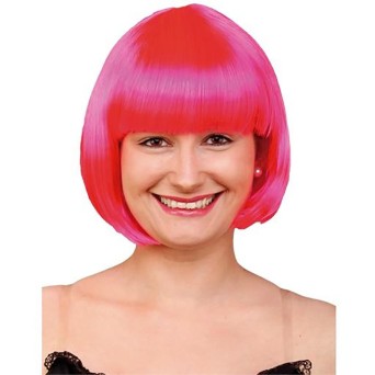 Peluca Rosa de Fosfi para Adulto
