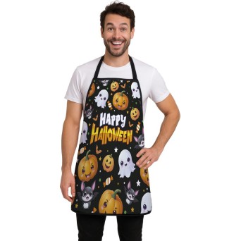 Delantal de Happy Halloween para Adulto