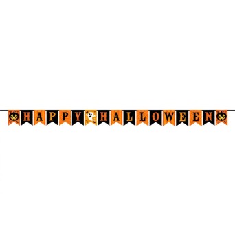 Guirnalda de Banderines de Happy Halloween de 3 Metros
