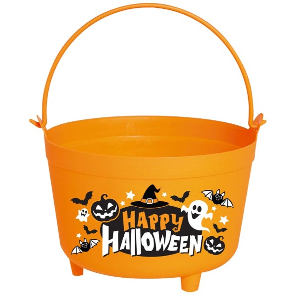 Caldero de Happy Halloween Calabaza de 24 x 23 x 15 Centímetros