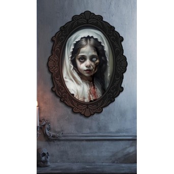 Cuadro de Niña Terrorífica de 60 x 40 Centímetros
