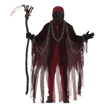 Disfraz de Muerte Mística de color Rojo para Adulto